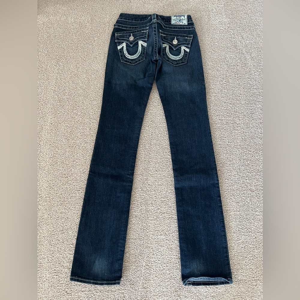 True Religion Low Rise Straight Jeans – Size 24 - Picture 3 of 13